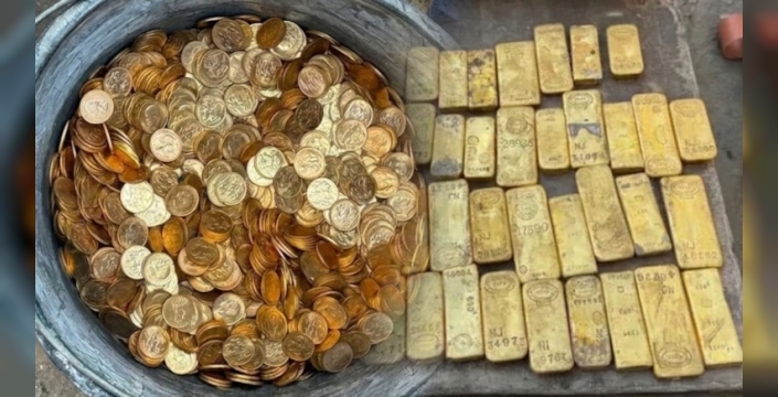 İşçiler tadilatta 499 milyon liralık altın buldu