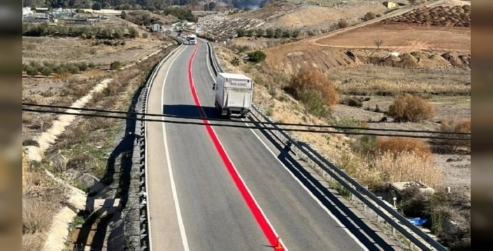 İspanya'da yollara kırmızı çizgi uygulaması başladı