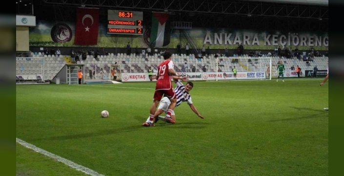 Keçiörengücü ve Ümraniyespor berabere kaldı