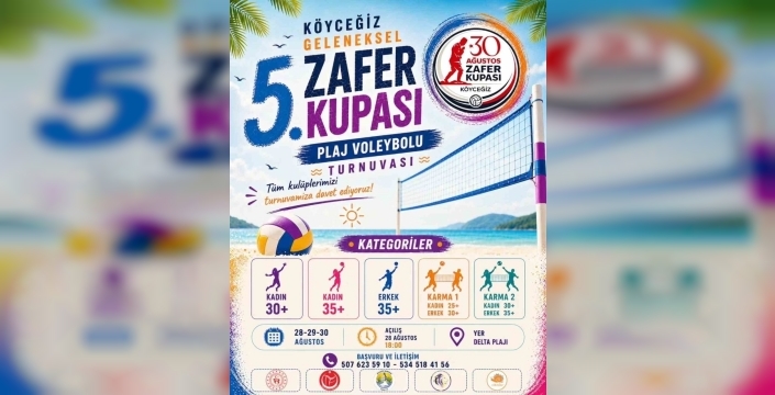 Köyceğiz plaj voleybolu turnuvası için geri sayım başladı