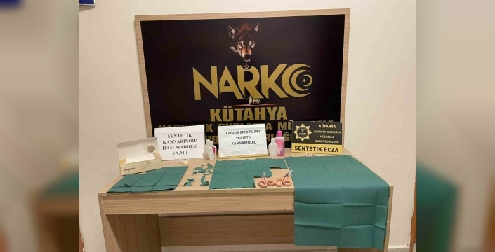 Kütahya'da uyuşturucu operasyonunda 56 bin içimlik madde ele geçirildi