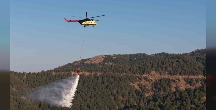 Kuyucak orman yangını 25 saat sonra kontrol altında