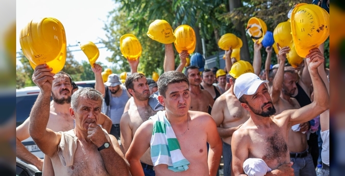 Maden işçileri bakanlık önünde direnişte 16. gün