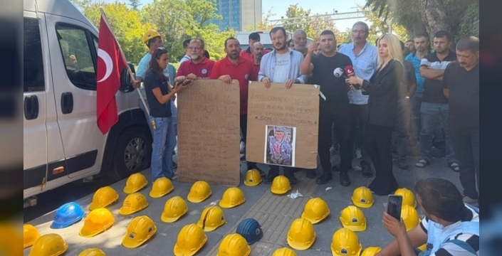 Madenciler, Enerji Bakanlığı önünde haklarını talep etti