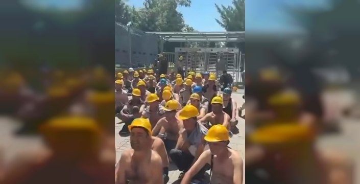 Madenciler, Yıldızlar SSS Holding'i ve bakanlığı protesto etti