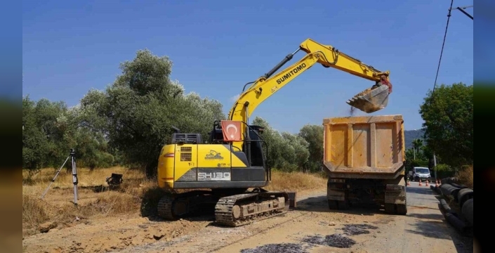 Milas Menteş Mahallesi'nde kanalizasyon altyapı çalışmaları başladı