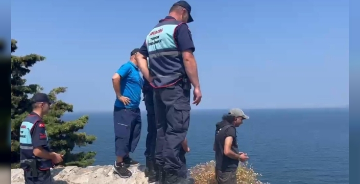 Mudanya'da denizde heyelan paniği yaşandı