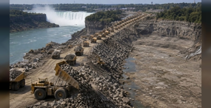 Niagara Şelalesi'nin akışı 5 ay kesildi