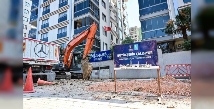 Nilüfer'de altyapı hatları yenilendi