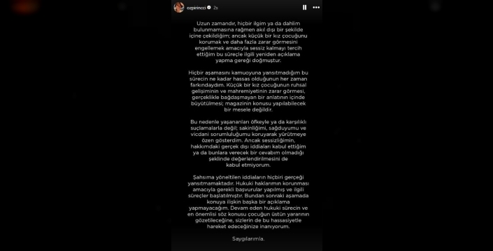 Özge Özpirinçci'den SESSİZLİK bozuldu: Kübra Süzgün iddialarına YANIT