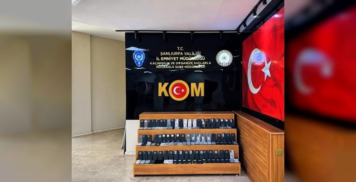 Şanlıurfa'da 3,5 milyon liralık kaçak telefon yakalandı