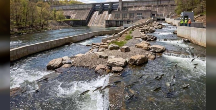 Susquehanna Nehri'nde balıkların üremesi için özel geçit yapıldı