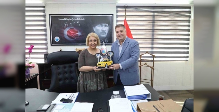 Taksicilerden Menderes Başkanvekili Şen’e ziyaret
