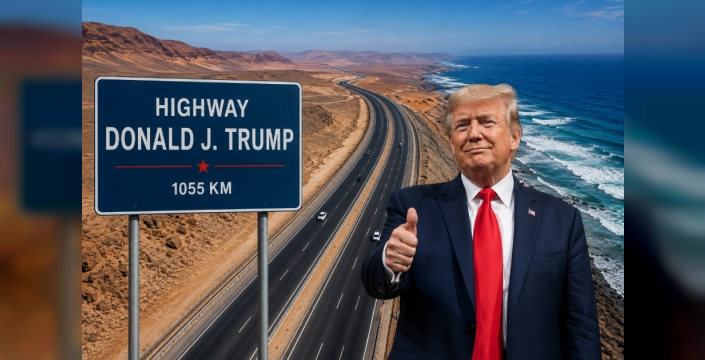 Trump'ın adı, Fas'ın dev otoyolunda yankılandı: 1.055 kilometrelik gurur!