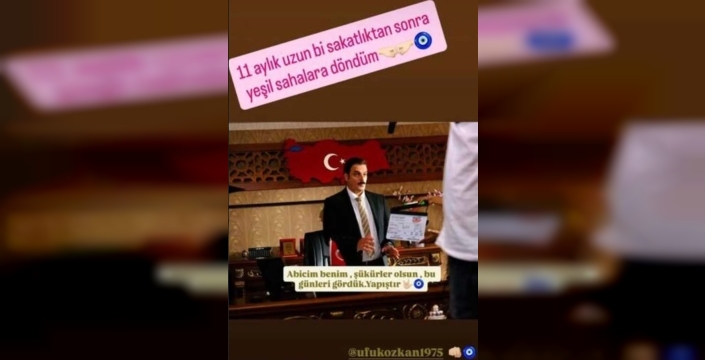 Ufuk Özkan karaciğer nakli sonrası setlere döndü