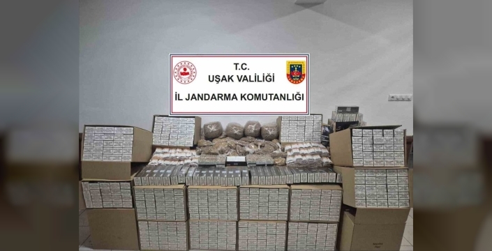 Uşak'ta jandarma kaçakçılık operasyonu düzenledi