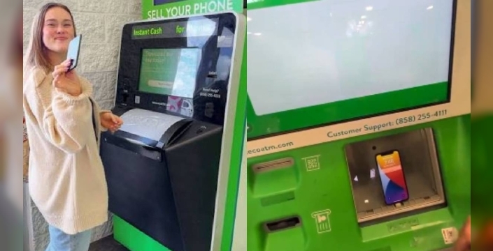 Yeni nesil geri dönüşüm ATM'leri eski telefonları satın alıyor