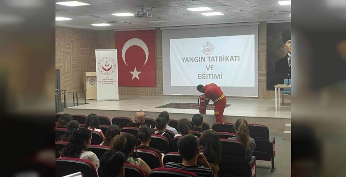 Aile ve Sosyal Hizmetler personeline yangın eğitimi