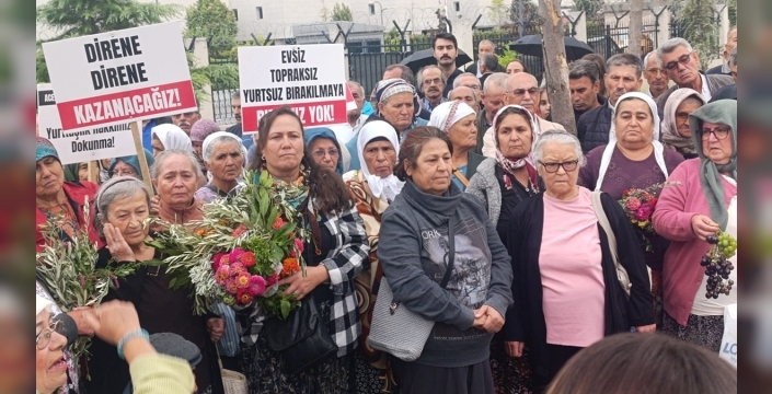 Akbelen köylüleri maden faaliyetlerine karşı protesto düzenledi