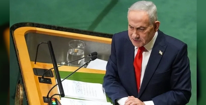 Azerbaycan temsilcisi Netanyahu'nun konuşmasını dinledi