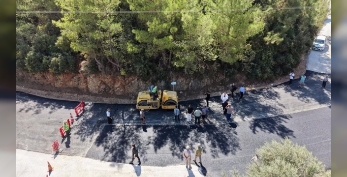 Başkan Mandalinci, Çamlık'taki yol çalışmalarını denetledi