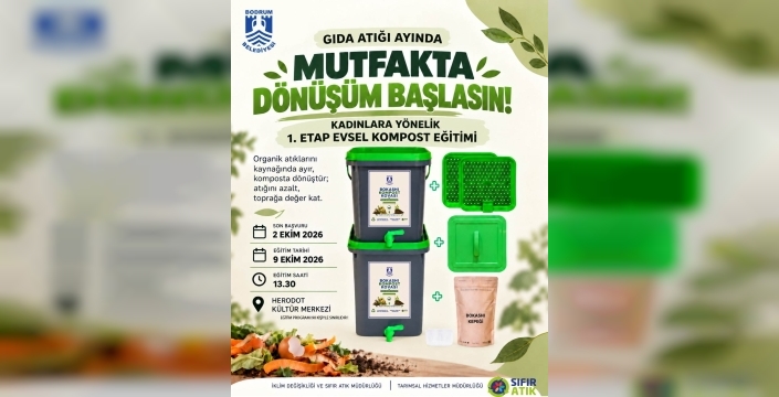 Belediyeden kadınlara evsel kompost eğitimi: Mutfak atıkları dönüşüyor