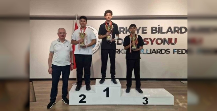 Bilardoda Muğlalı genç sporcular ilk madalyasını aldı
