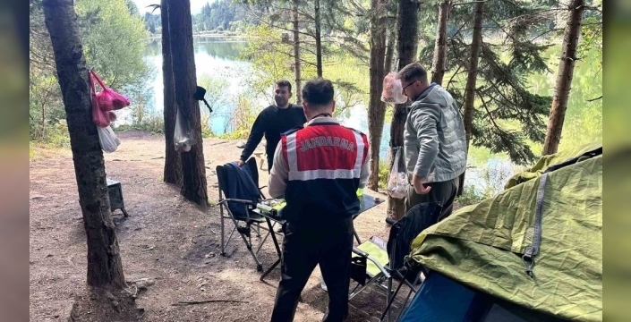 Bilecik'te jandarma, gölet ve ormanlarda güvenlik önlemleri aldı