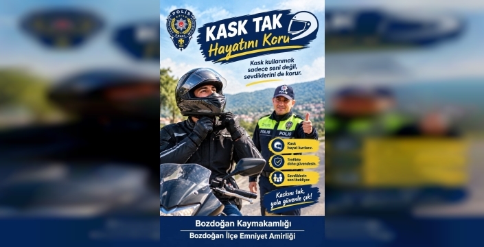 Bozdoğan'da emniyet, trafik güvenliği için uyarılarda bulundu
