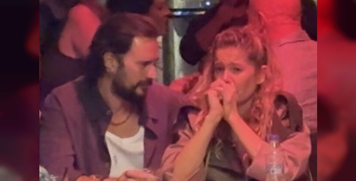 Burcu Biricik, eşi Emre Yetkin tarafından teselli edildi