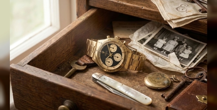 Çekmecede 45 yıl bekleyen Rolex saat müzayede ile satıldı