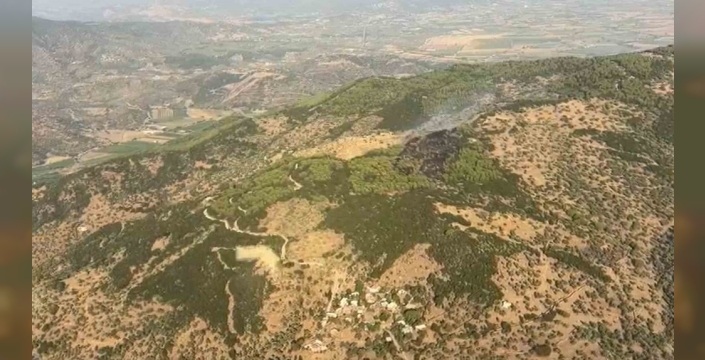 Çine’deki orman yangını ekiplerin müdahalesiyle söndürüldü