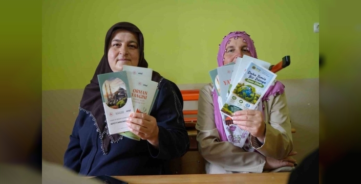 Demirözü'nde afet ve çevre bilinci eğitimleri verildi