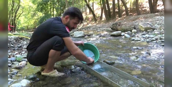 Emre Aydın, doğada altın arama işini profesyonelleştirdi