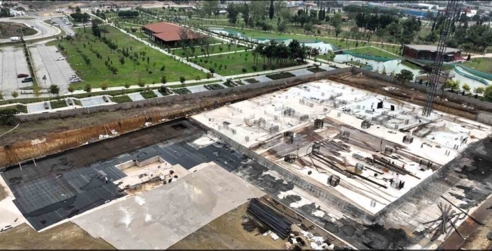 Gebze Millet Bahçesi cami inşaatı sürüyor
