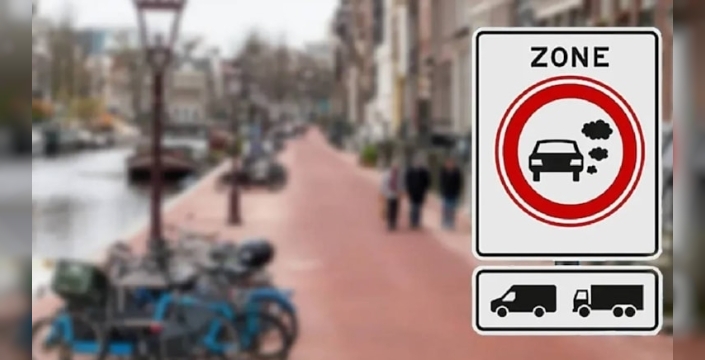 Hollanda, yeni sıfır emisyon bölgesi tabelasını tanıttı