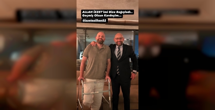 İzzet Özilhan, motosiklet kazasından sonra ilk kez görüntülendi