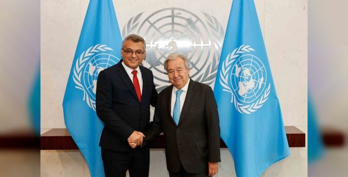KKTC Cumhurbaşkanı Guterres ile görüştü