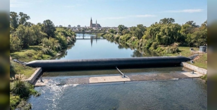 Luján Nehri'ne 42 metrelik şişme baraj yapılacak