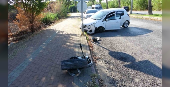 Manavgat'ta aynı cadde üzerinde iki ayrı kaza meydana geldi