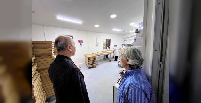 Manyas'ta makarna üretim tesisine ziyaret gerçekleştirildi