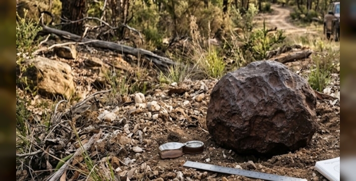 Meteorit, altın ararken keşfedildi: 17 kilogramlık buluş