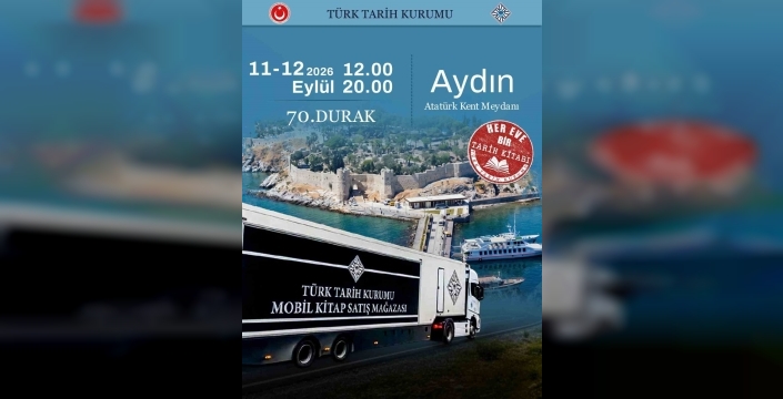Mobil tarih kitap mağazası Aydın'da açılıyor