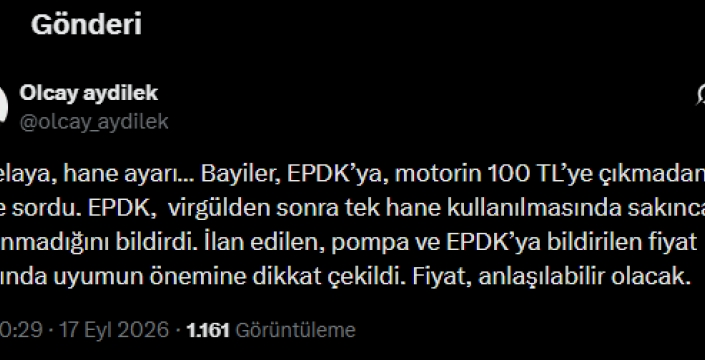 Motorin zamı sonrası akaryakıt panolarında yeni düzenleme