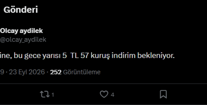 Motorine indirim bekleniyor