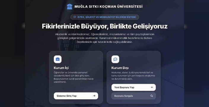 Muğla Sıtkı Koçman Üniversitesi dış paydaşlara açıldı
