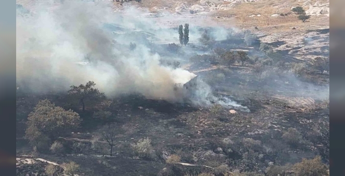Nevşehir'deki yangın, 7 bağ evini kullanılamaz hale getirdi