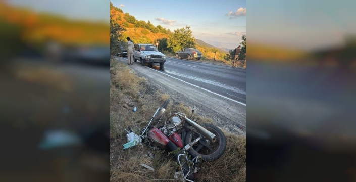 Ödemiş'te motosiklet sürücüsü otomobil çarpmasıyla öldü