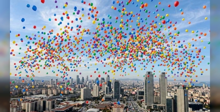 Rekor denemesi felakete dönüştü: 2 milyon balon yürekleri dağladı