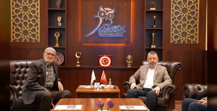 Rektör Kırışık, şehit Nuri Özcan’ın babasını ağırladı